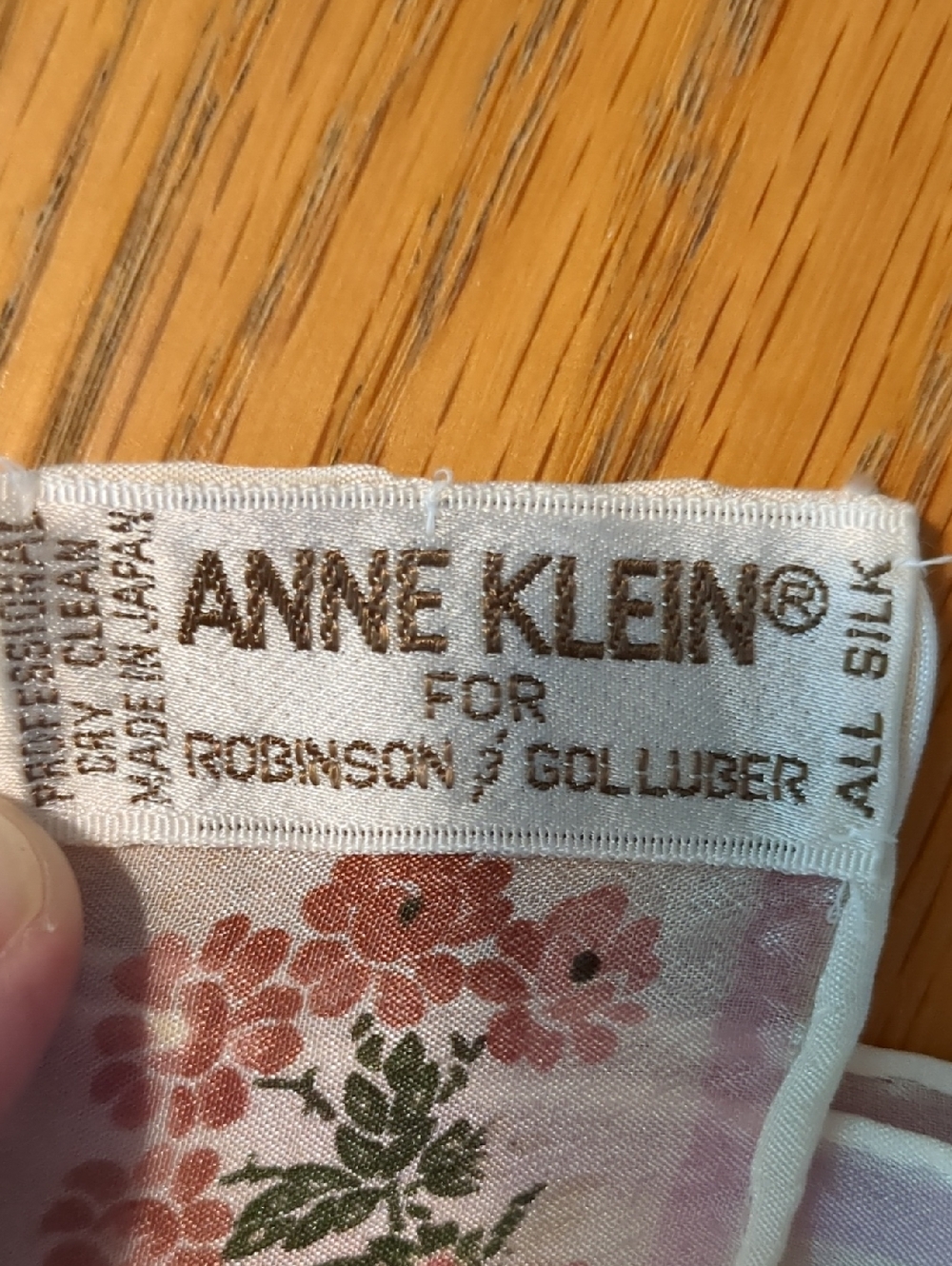 Anne Klein Silk Scarf - Picture 3 of 4